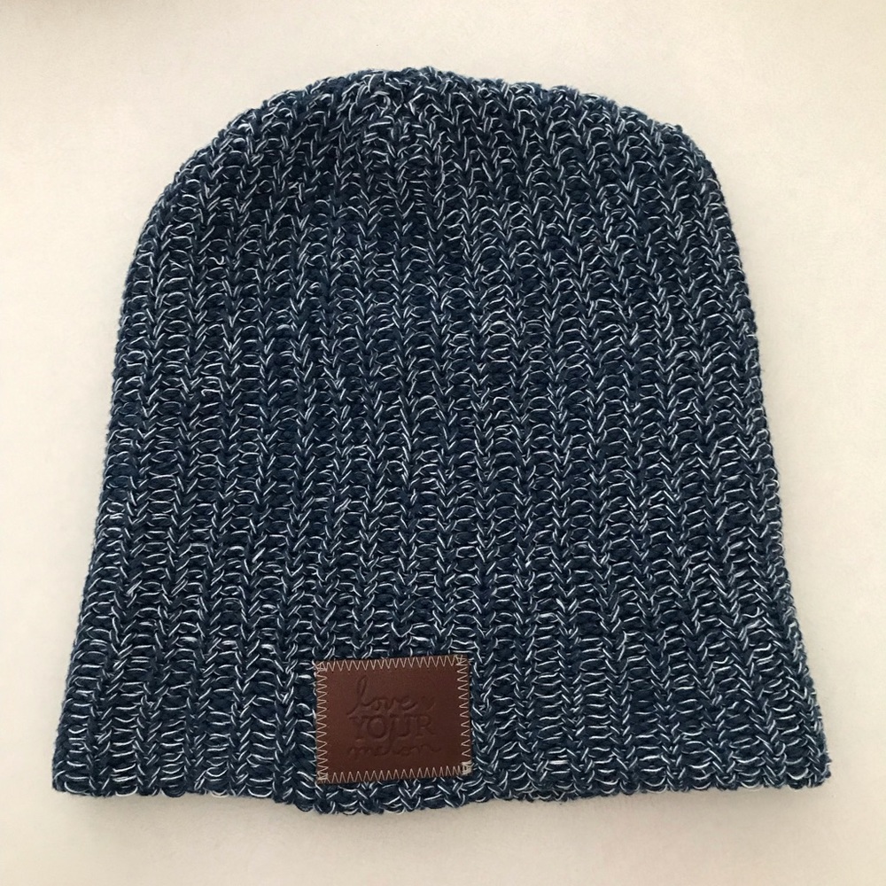 Blue Speckled Beanie Love Your Melon beanie